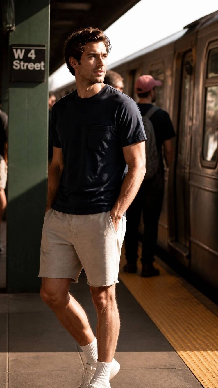 Marine Layer denim shorts